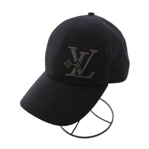 Louis Vuitton 25SS LV Smash Baseball Cap Baseball Cap S Noir Black M7714m KH •